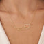 Diamond Double Name Necklace With Heart