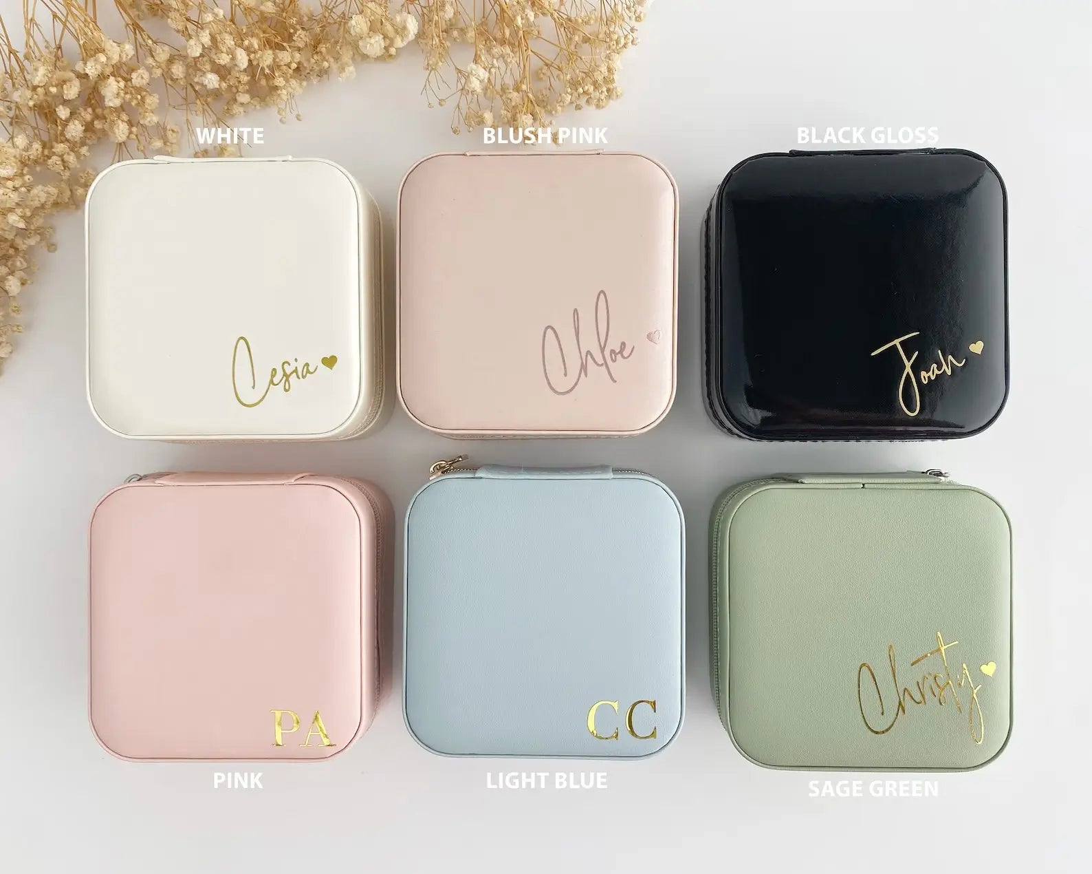 Personalized Travel Jewelry Box
