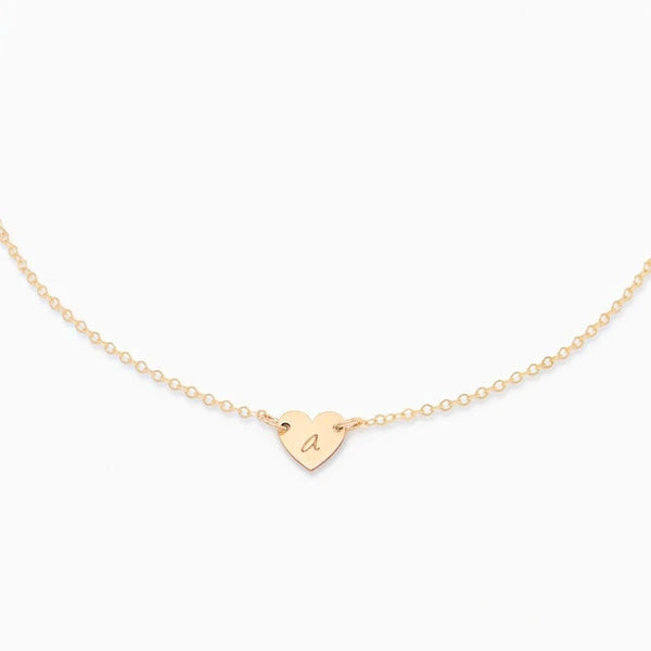 Tiny Heart Necklace Personalized