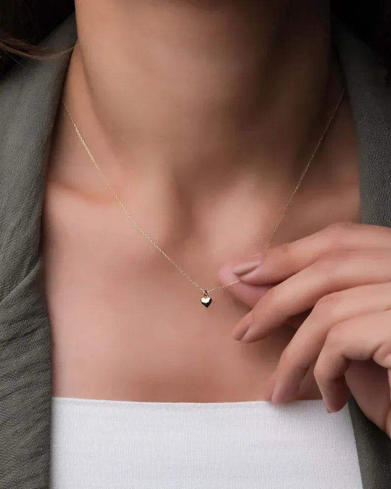 Tiny Heart Necklace - 925 Silver