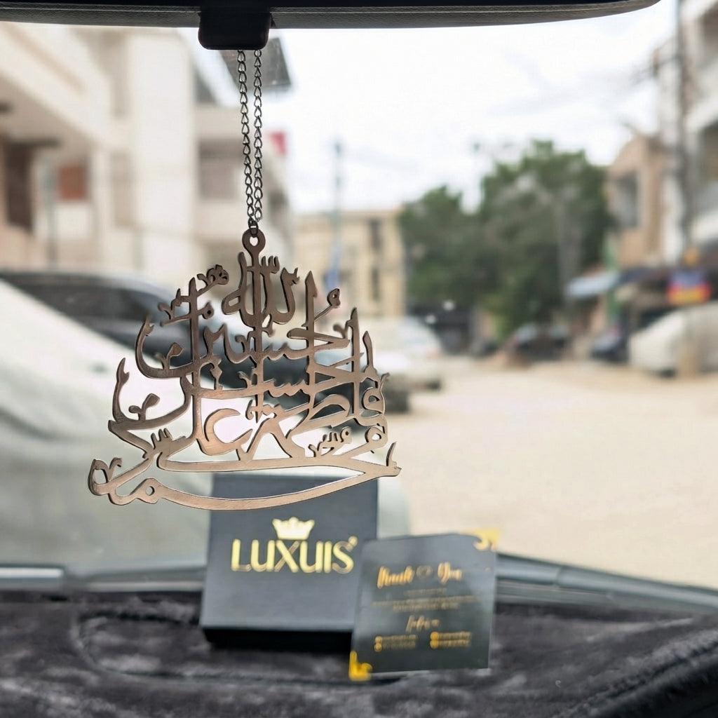 Panjtan Pak Car Hang - Stainless Steel