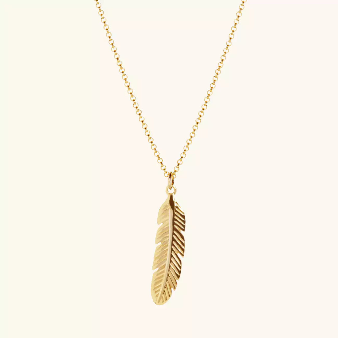 Feather Necklace Silver And Gold