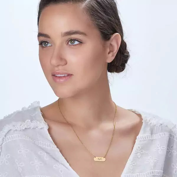 Rounded Plate Necklace