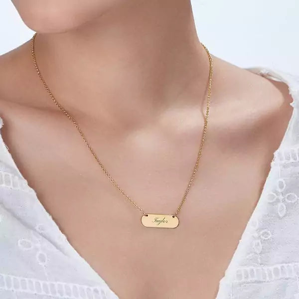Rounded Plate Necklace