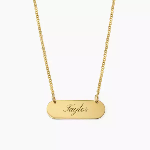 Rounded Plate Necklace