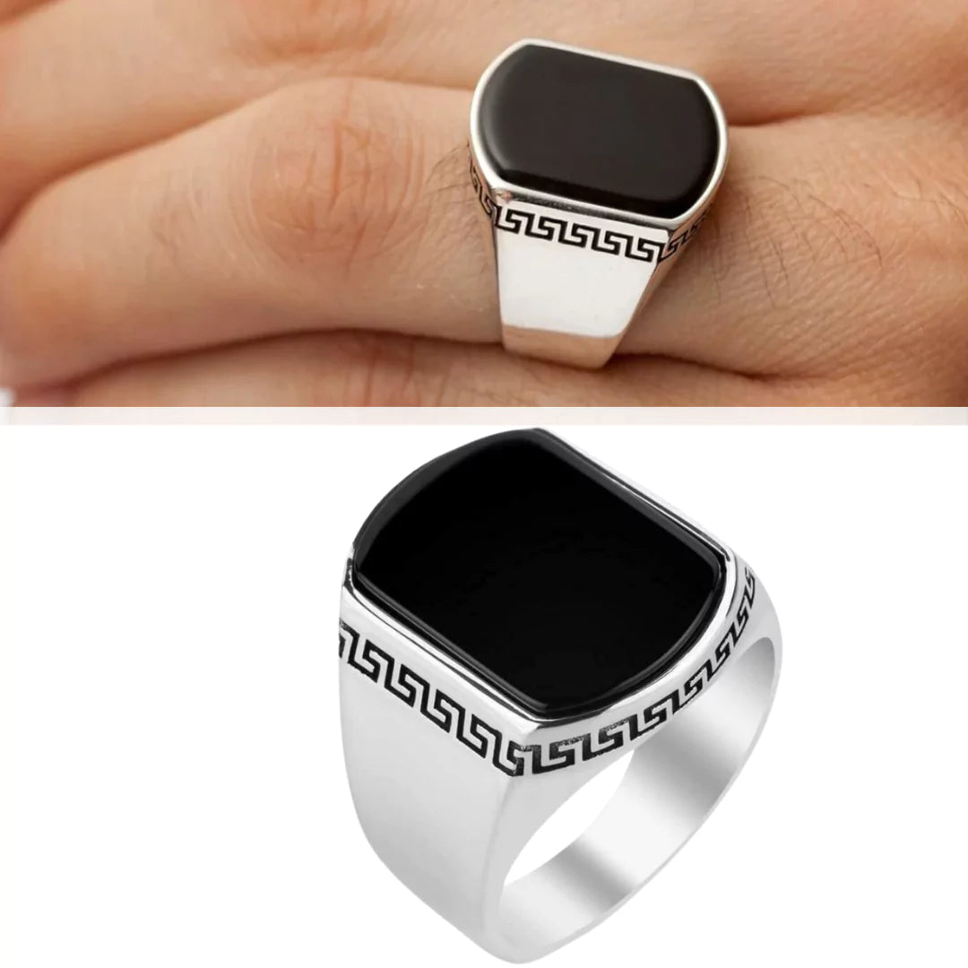 THE IZMIR BLACK AQEEQ RING