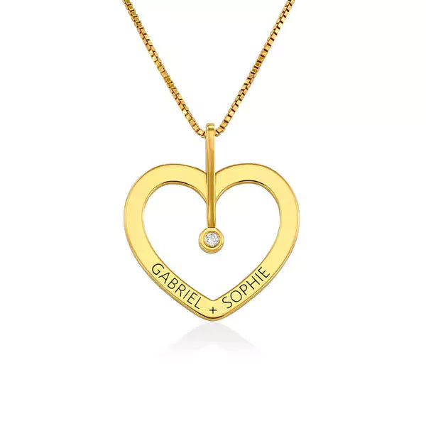 Personlized Love Necklace with Diamond