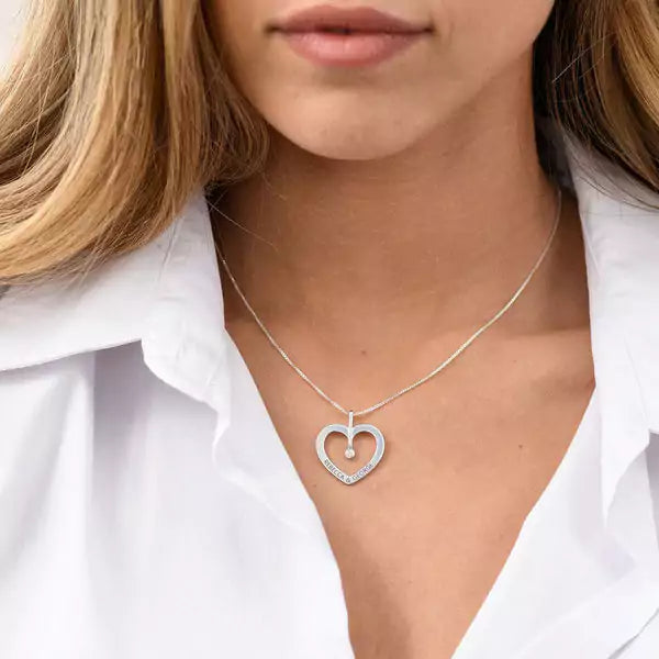 Personlized Love Necklace with Diamond