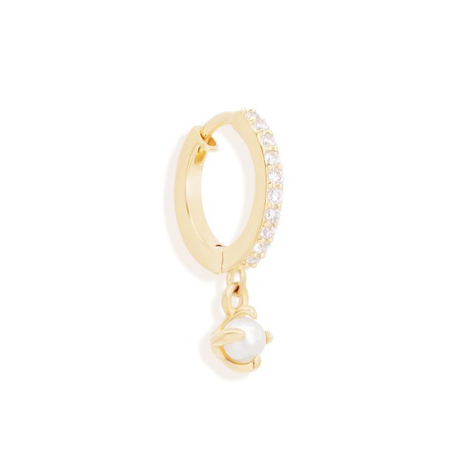 Pearl and Zircon Earrings