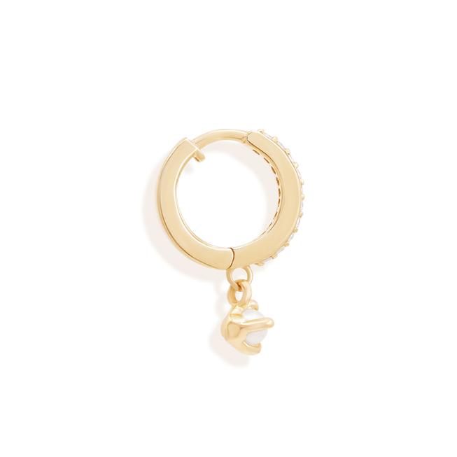 Pearl and Zircon Earrings