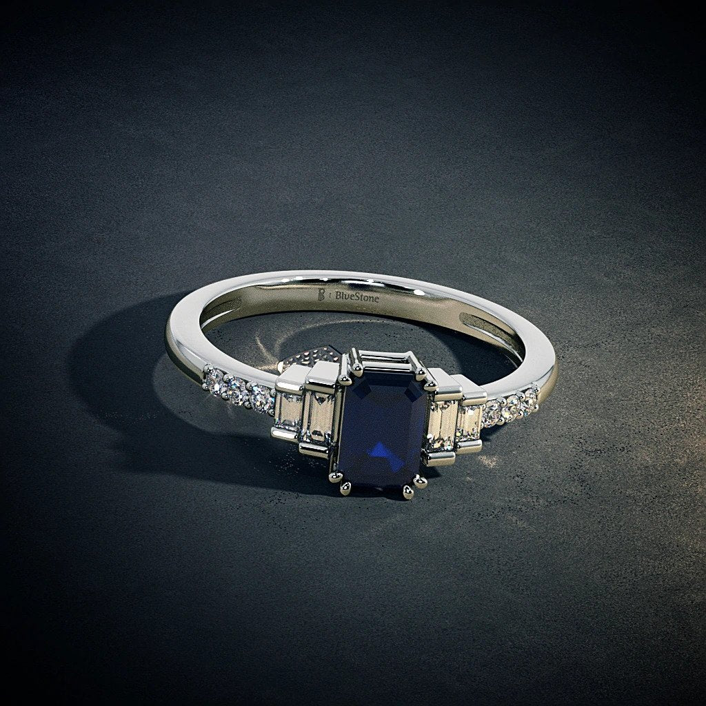 Exemplary Sapphire Bluesapphire Ring
