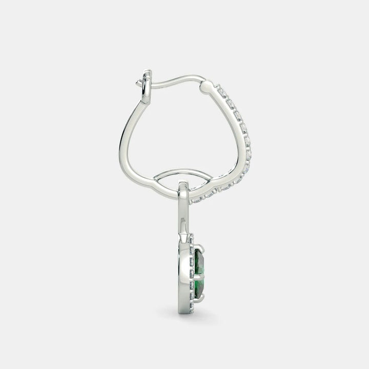 Atlantis Emerald Diamond Earrings