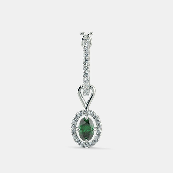 Atlantis Emerald Diamond Earrings