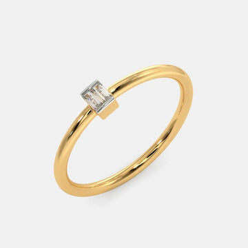 One Diamond Zircon Ring