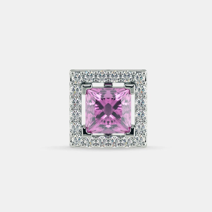 Serena Pink Sapphire Studs 925 Silver