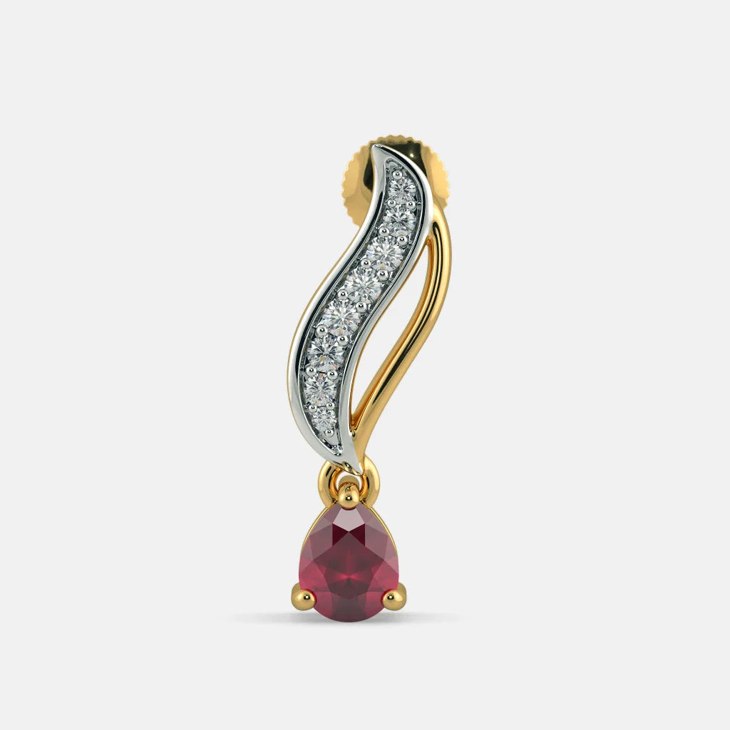 The Panache Drop Ruby Earrings