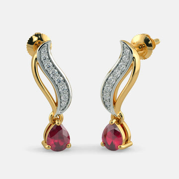 The Panache Drop Ruby Earrings