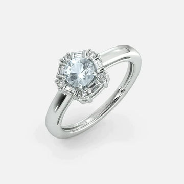 The Dazzle Aqua Marine Ring
