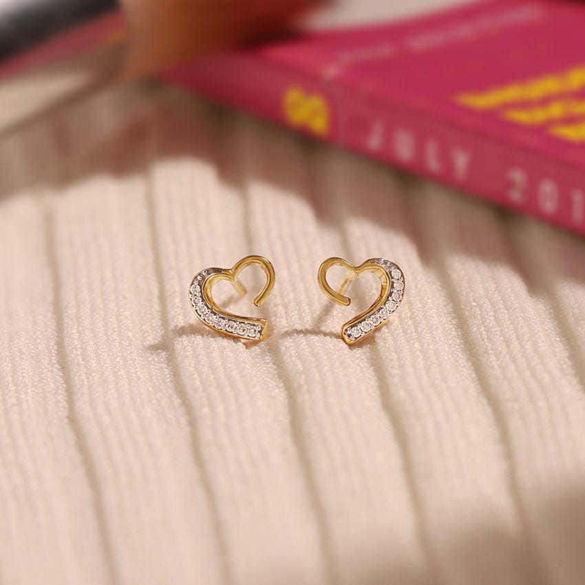 Heart Shaped Earring 925 Silver