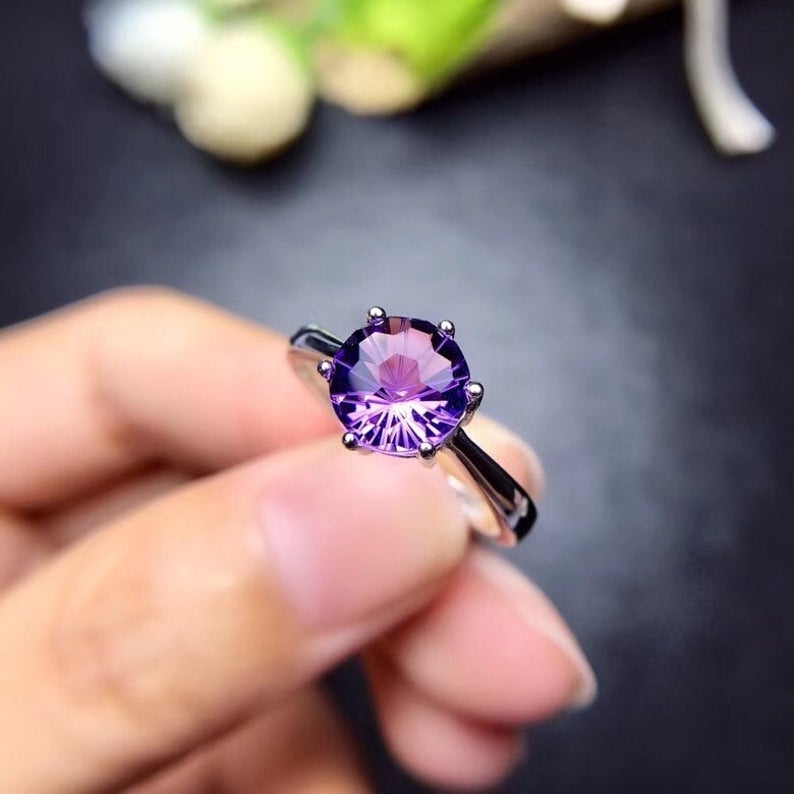 Morris Inspired Amethyst Ring
