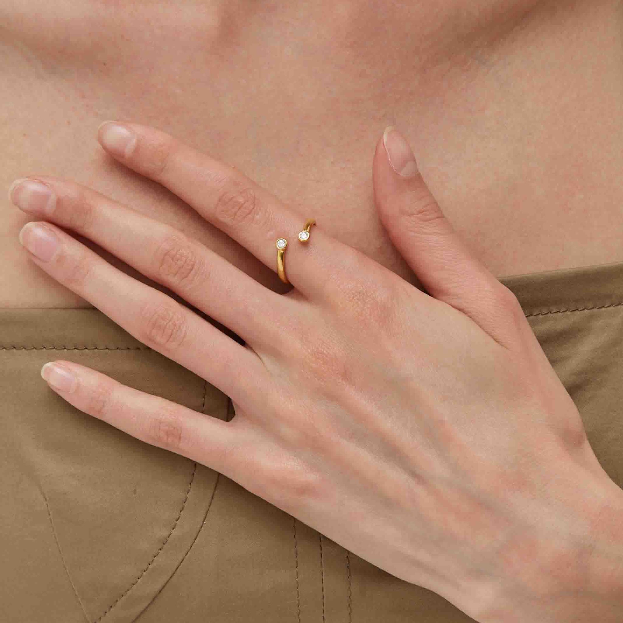 Elegant Twine Open Ring