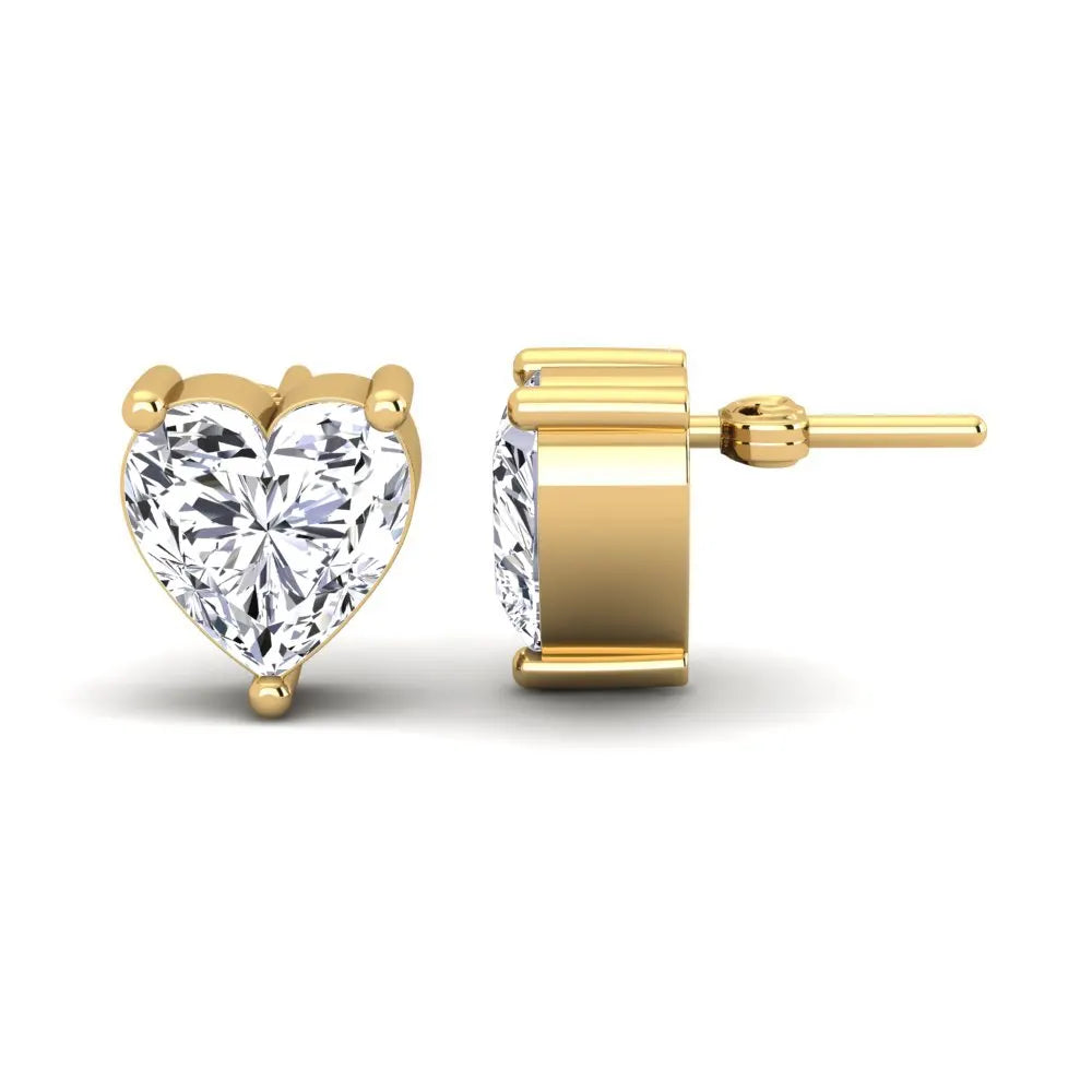 Heart Zircon Earrings